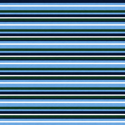 Men's Performance Golf Polo Shirt Coastal Moisture Wicking Stretch Striped Athletic Green/Blue