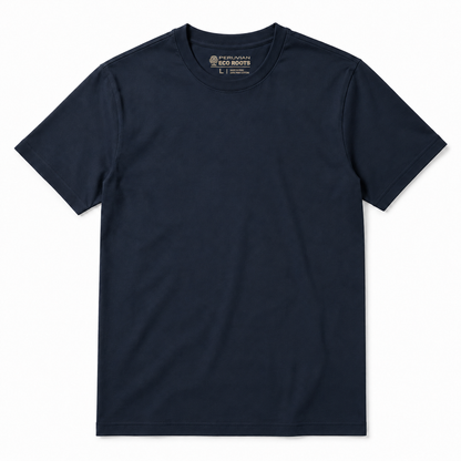Men's Classic Peruvian Interlock Pima Cotton Crew Neck Tee Navy