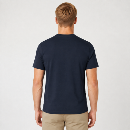 Men's Classic Peruvian Interlock Pima Cotton Crew Neck Tee Navy