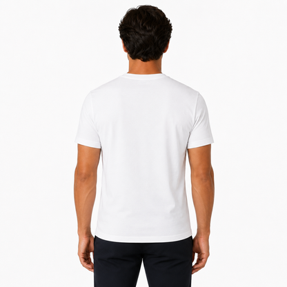 Men's Classic Peruvian Interlock Pima Cotton Crew Neck Tee Sky White