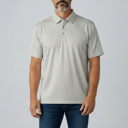 Fairway Performance Polo Golf Shirt Stripe