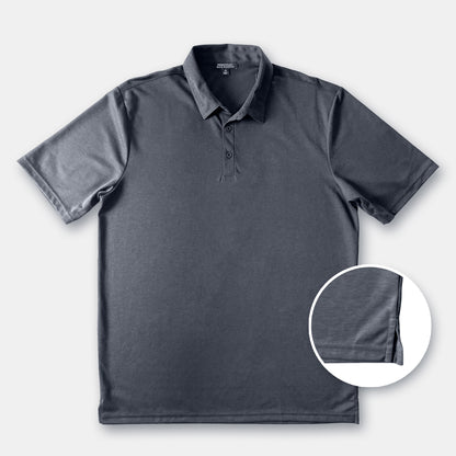 Men's Short Sleeve Golf Polo – Pima Cotton Blend in Charcoal