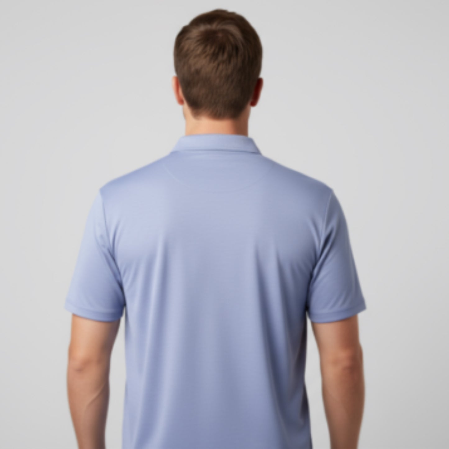 Men's Short Sleeve Golf Polo – Pima Cotton Blend in Lilac