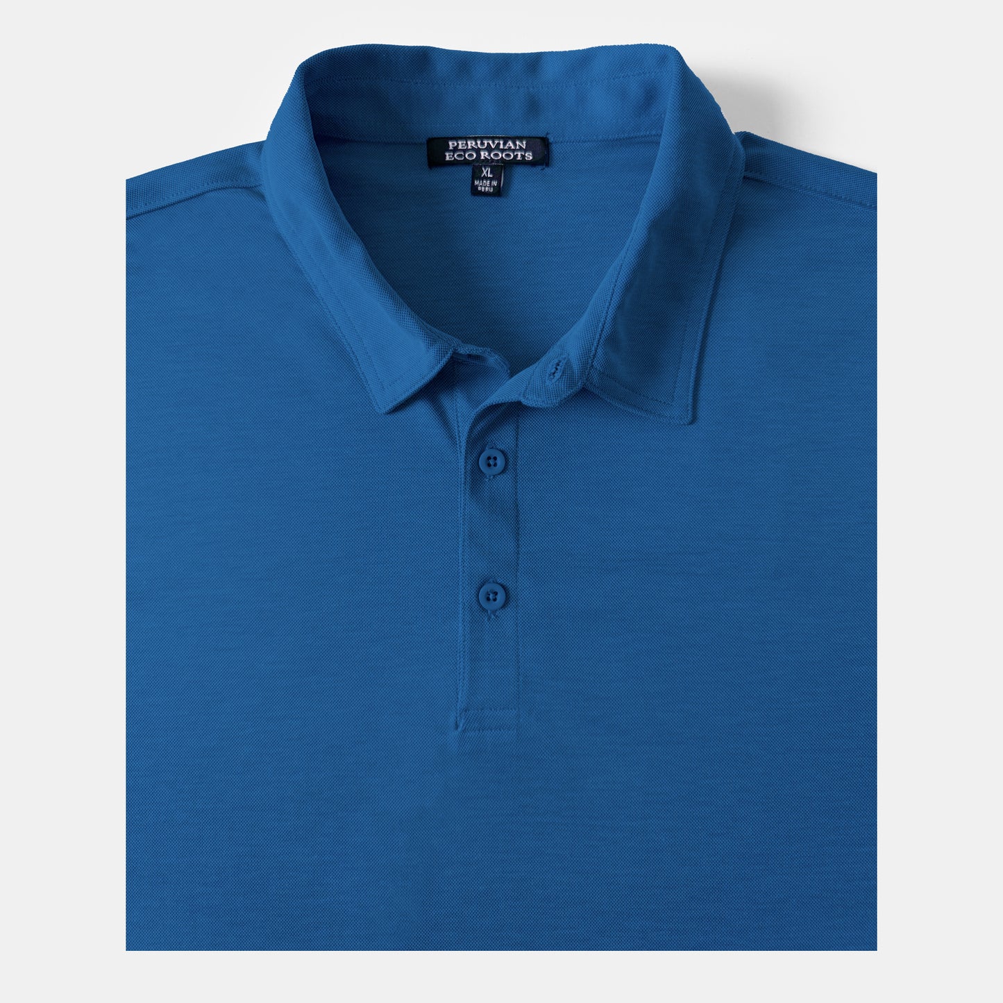 Men's Short Sleeve Golf Polo – Pima Cotton Blend in Royal Blue