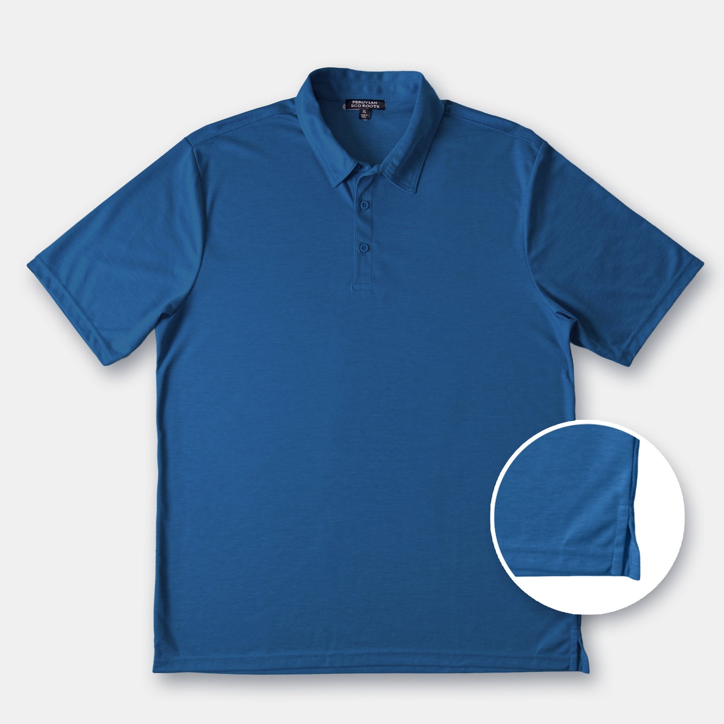 Men's Short Sleeve Golf Polo – Pima Cotton Blend in Royal Blue